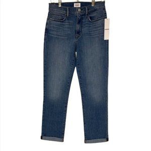Hudson Blair Women's High Rise Straight Crop Size 27 Blue Jeans
